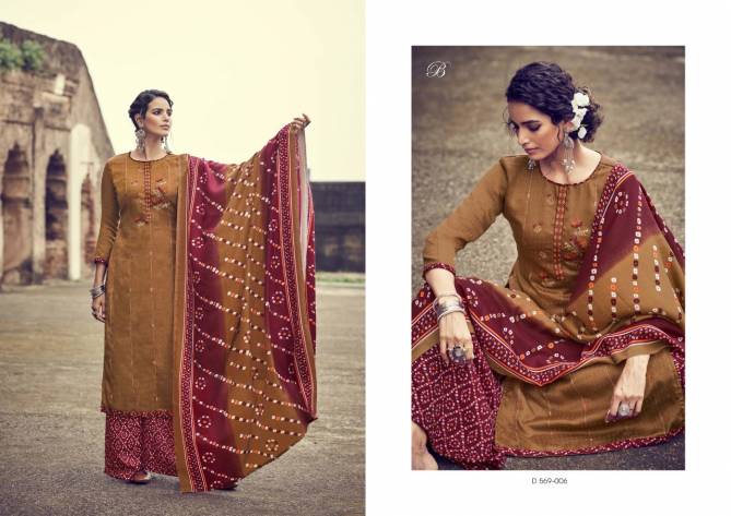 Belliza Simora Premium Woollen Designer Casual Wear Printed Pashmina Collection